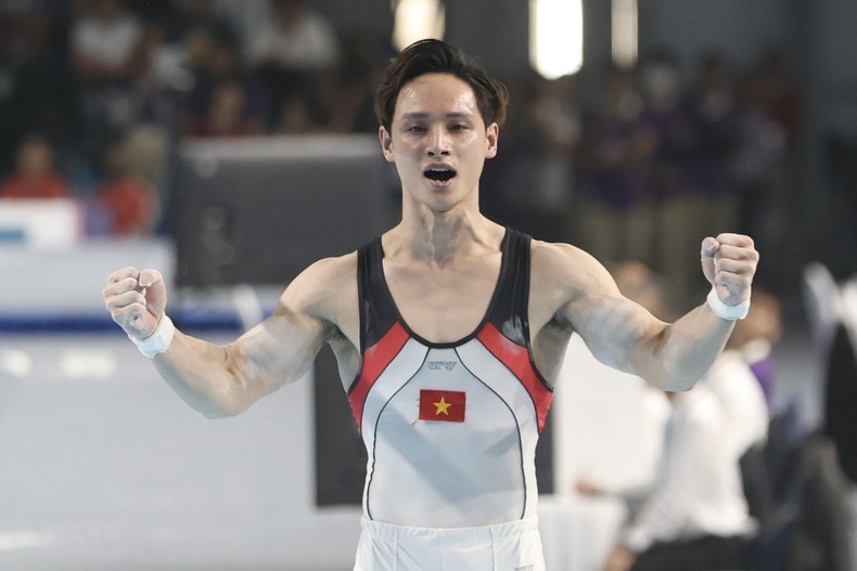Dinh Phuong Thanh went down in the history of Vietnamese gymnastics winning gold in five consecutive editions of the Southeast Asian Games (Photo: VNA)