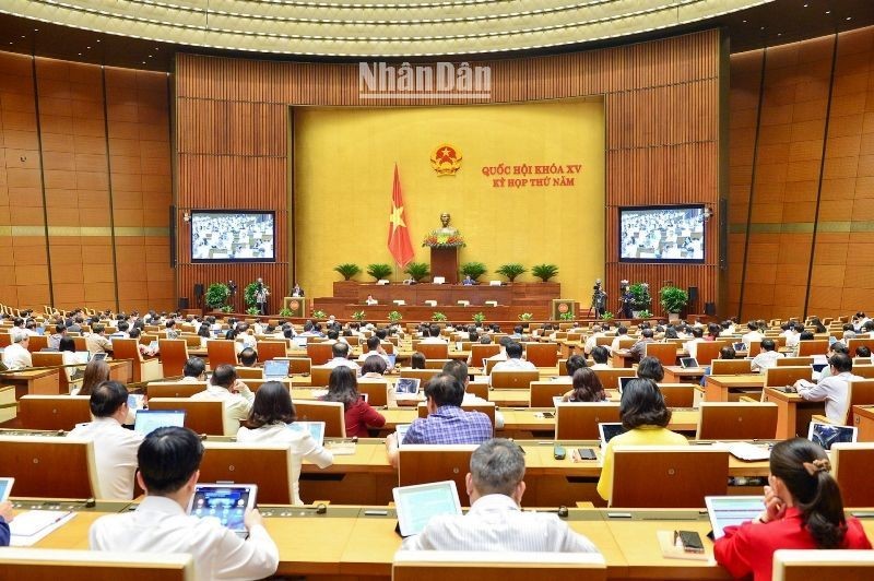 National Assembly deputies attend the working session on May 26 afternoon. (Photo: NDO/Duy Linh)
