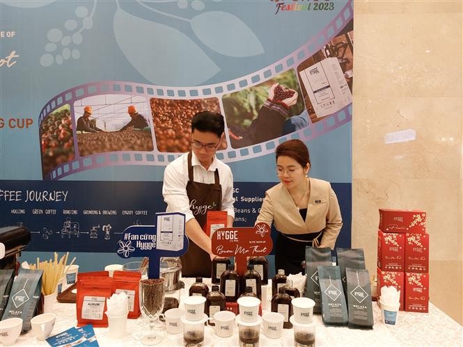 Buon Ma Thuot’s coffee products introduced in Hanoi (Photo: VNA)