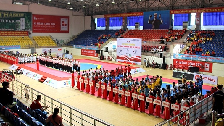 National Taekwondo Championships kicks off in Thanh Hoa (Photo: baothanhhoa.vn)