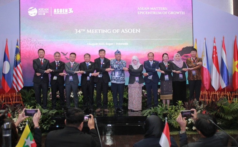 At the opening ceremony of the 34th ASOEN meeting (Photo: baotainguyenmoitruong.vn)