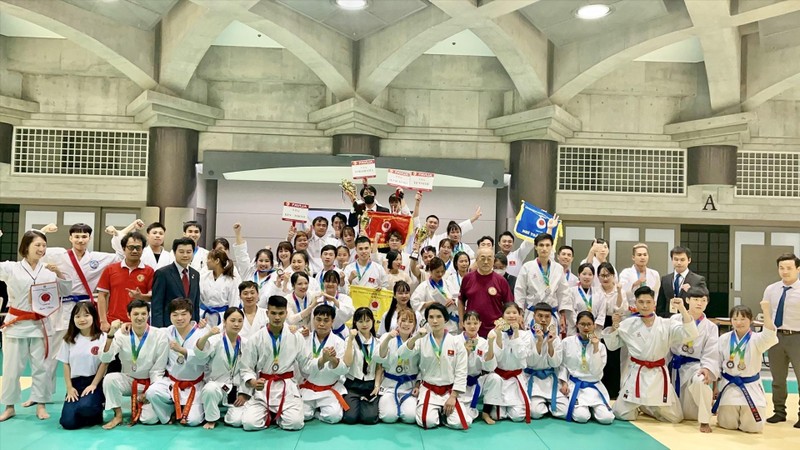 Karate tournament organised for overseas Vietnamese in Japan. (Photo: VNA)