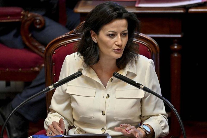 President of the Senate of Belgium Stephanie D'Hose (Photo: hbvl.vn)