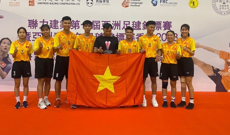 Vietnamese athletes win 6 golds at the 1st Asian & Asian Youth Shuttlecock Championships. (Photo: Sai gon Giai phong)