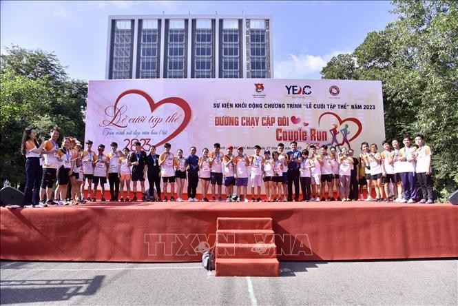 The 2023 "Couple Run" marathon opens in Ho Chi Minh City on August 27 (Photo: VNA)