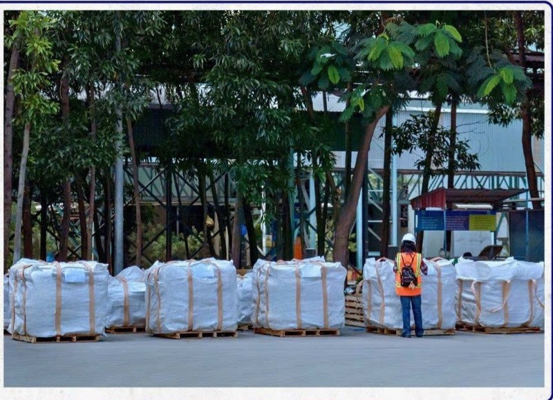 Vicem Ha Tien's first batch of cement exported to the US is expected to arrive at Guam port later this month. (Photo: baodautu.vn)