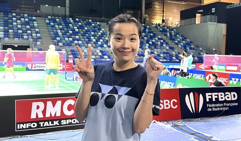 Vietnam's top female badminton player Nguyen Thuy Linh (Photo courtesy of Nguyen Thuy Linh)