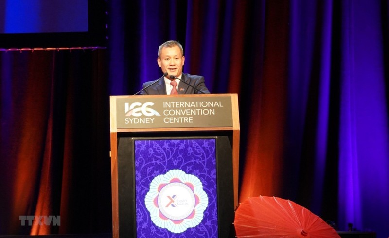 Nguyen Dang Thang, Vietnam’s Consul General in NSW, Queensland and South Australia, speaks at the event. (Photo: VNA)