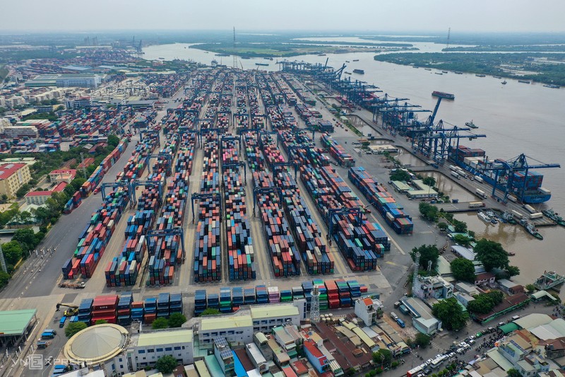 At Cat Lai port in Ho Chi Minh City (Photo: VnExpress)
