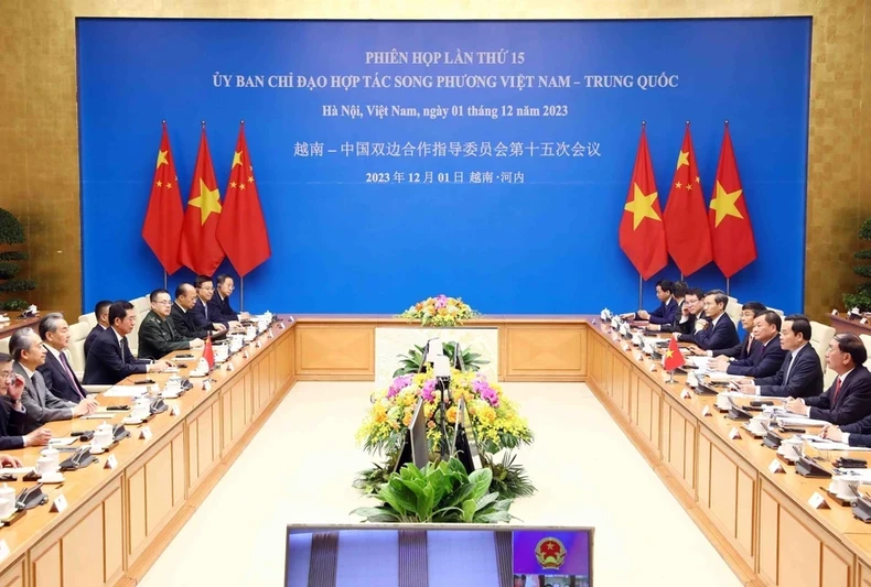 Vietnam, China hold 15th meeting of Steering Committee for Bilateral Cooperation (Photo: VNA)