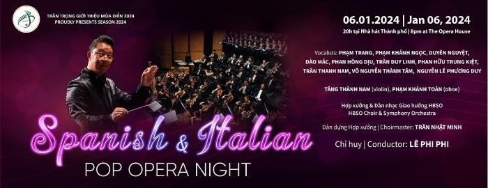 Spanish and Italian pop opera night opens New Year 2024