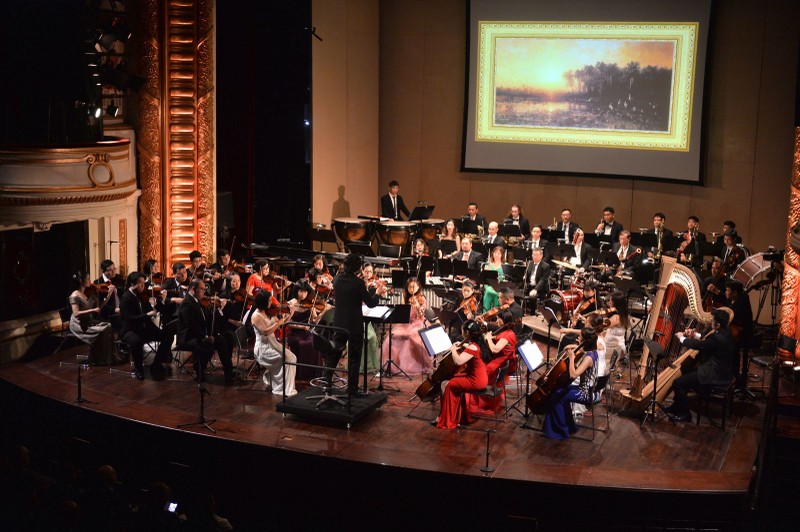 A concert themed 'Valentine Concert - From Italy with Love' was organised at the Hanoi Opera House in February 2023 to mark the 50th anniversary of Vietnam-Italy diplomatic relations (Photo: vanhoanghethuat.vn)