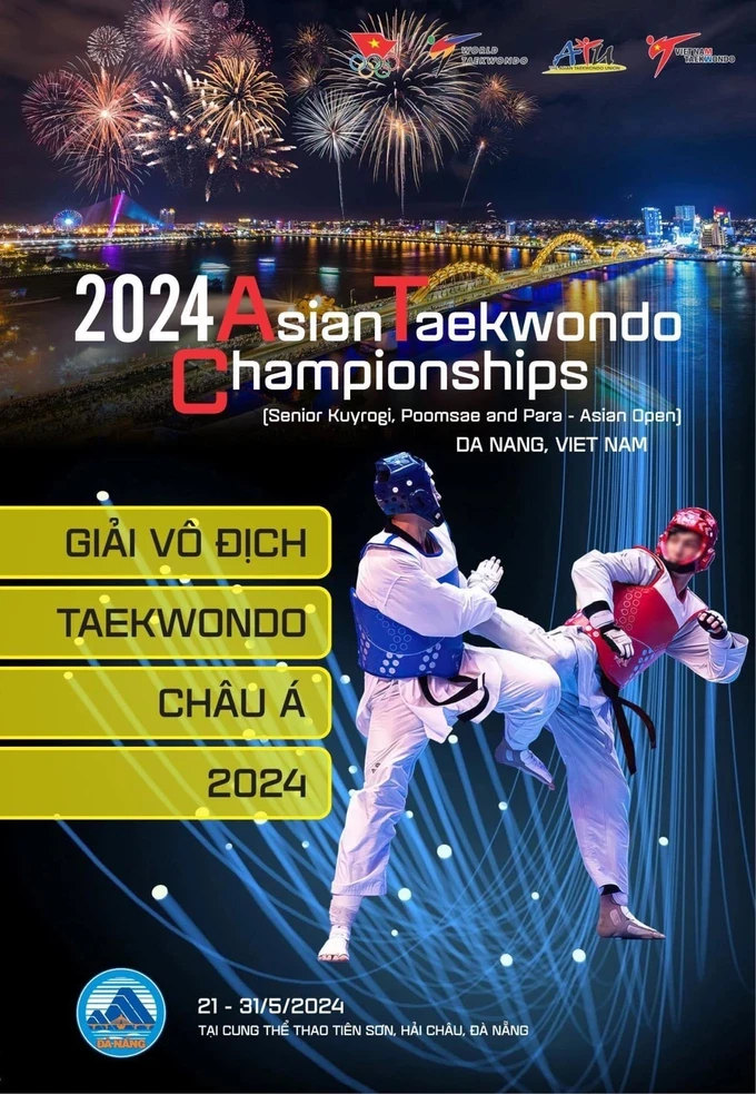 Athletes will compete for medals at the 2024 Asian Taekwondo Championships in May in Da Nang city.