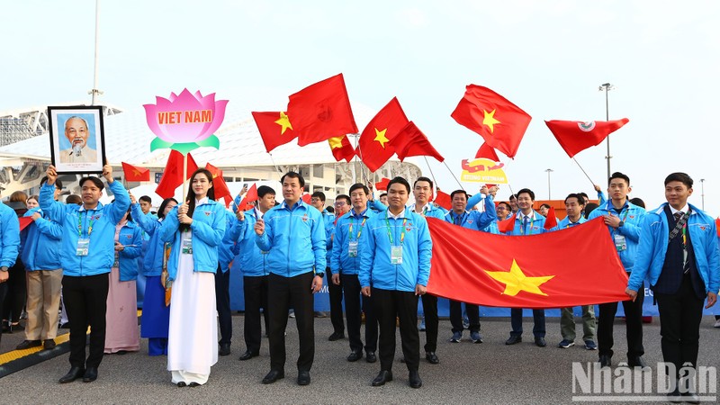  The Vietnamese youth delegation at the World Youth Festival 2024 in Russia