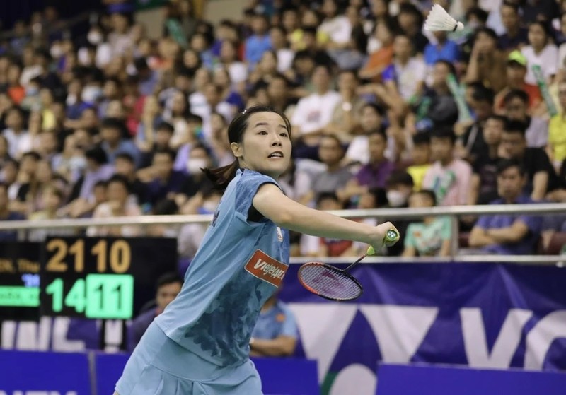 Vietnamese top female badminton player Nguyen Thuy Linh (Photo: VNA)