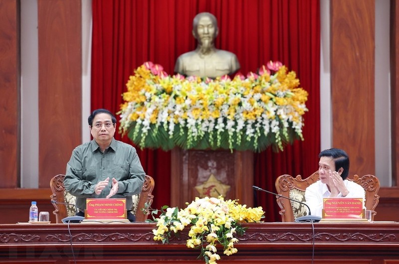 PM Pham Minh Chinh speaking at the event (Photo: VNA)