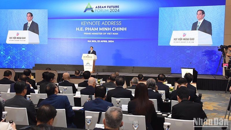 Prime Minister Pham Minh Chinh at the ASEAN Future Forum 2024 (Photo: NDO)