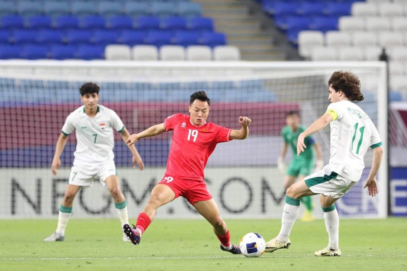 Vietnam eliminated from AFC U23 Asian Cup after losing 0-1 to Iraq (Photo: VFF)