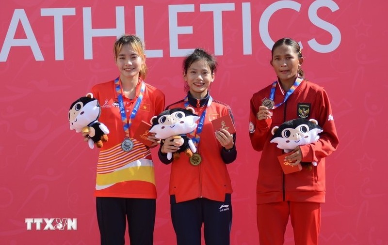 Vietnamese runner earns two golds at ASEAN School Games (Photo: VNA)
