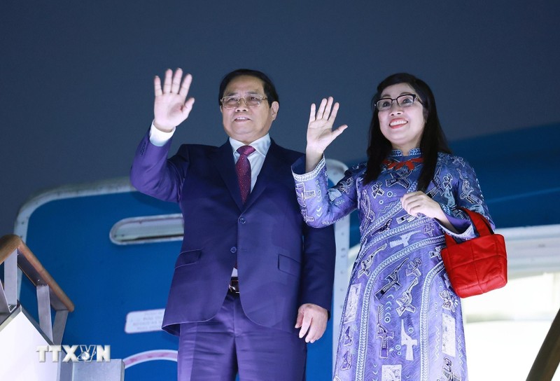 PM Pham Minh Chinh and his spouse conclude an official visit to the Republic of Korea (Photo: VNA)