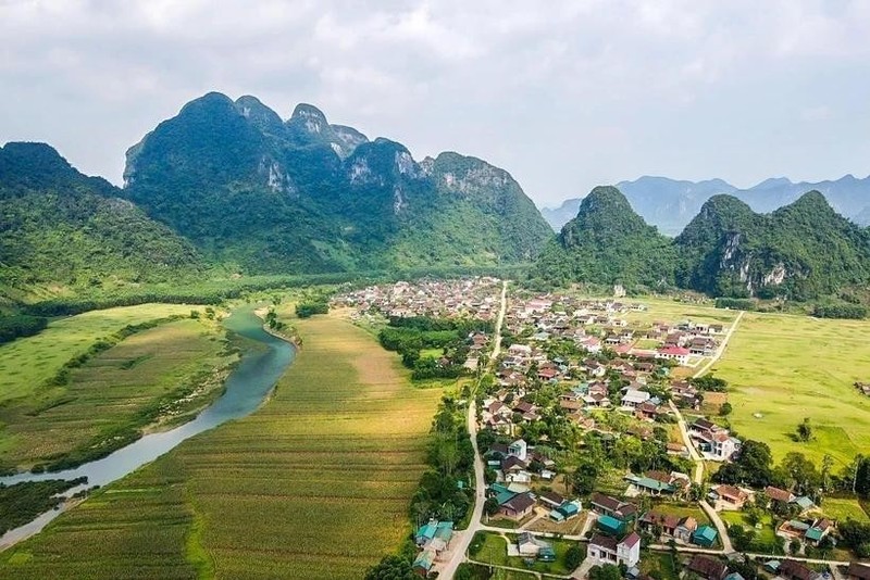 A view of Tan Hoa village in Quang Binh, which is named among the Best Tourism Villages 2023 by the World Tourism Organisation (Photo: VNA)