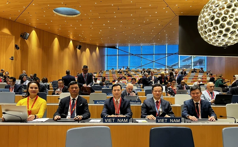 Vietnamese delegates at the 65th of Series of Meetings of the Assemblies of the Member States of the World Intellectual Property Organisation (WIPO).