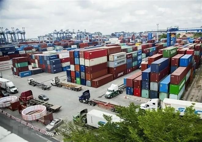 Containers at Tan Cang Sai Gon port - Illustrative image (Photo: VNA)