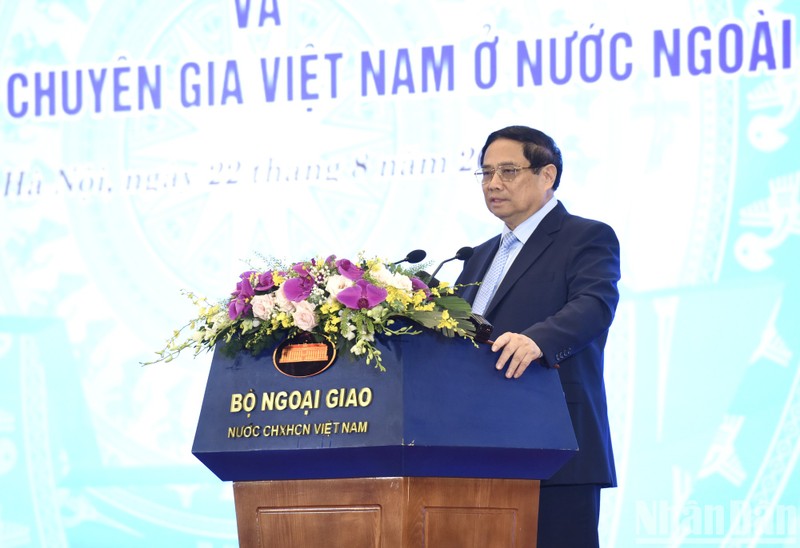 Prime Minister Pham Minh Chinh addresses the event (Photo: NDO/Tran Hai)