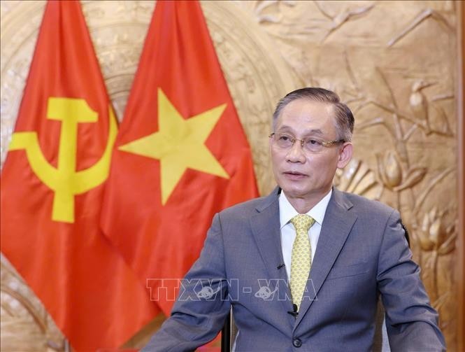 Secretary of the Communist Party of Vietnam (CPV) Central Committee and head of its Commission for External Relations Le Hoai Trung (Photo: VNA)