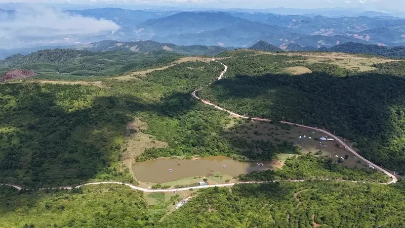 An aerial view of La Vuong Plateau (Photo: tuoitre.vn)