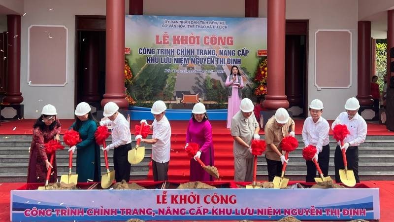 Work starts on renovation project of General Nguyen Thi Dinh’s memorial house 