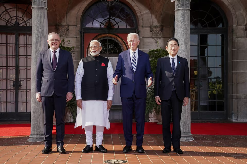 US President Joe Biden, Japanese Prime Minister Fumio Kishida, Australian Prime Minister Anthony Albanese, and Indian Prime Minister Narendra Modi at the fourth Quad Leaders' Summit in the US, September 21, 2024. )Photo: REUTERS)