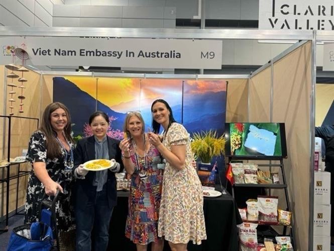 Vietnam introduces high-quality products at the Good Food and Wine Show 2024 in Brisbane, Queensland, Australia. (Photo: VNA)