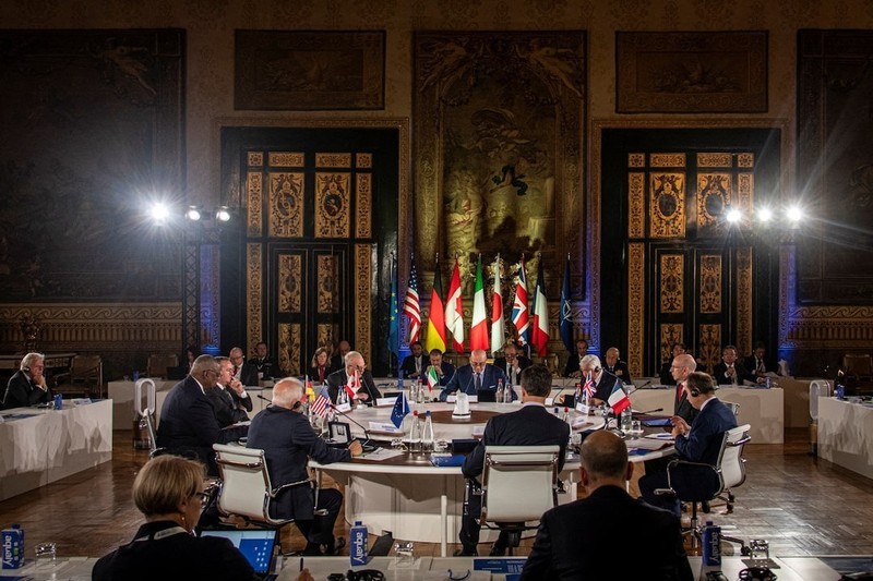 Ministers of the Group of Seven (G7) at their meeting in the Italian city of Pescara. (Photo: Reuters)