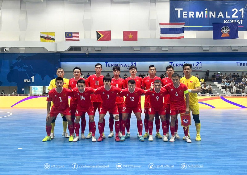 Vietnam take first win at regional futsal championship (Photo: VFF)