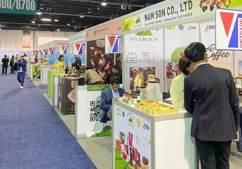 A Vietnam pavilion at the PLMA's 2024 Private Label Trade Show. (Photo: VNA)