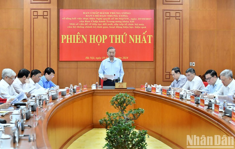 Party General Secretary To Lam speaks at the meeting (Photo: NDO)