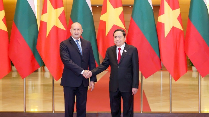 National Assembly Chairman Tran Thanh Man meets with Bulgarian President Rumen Radev (Photo: NDO)