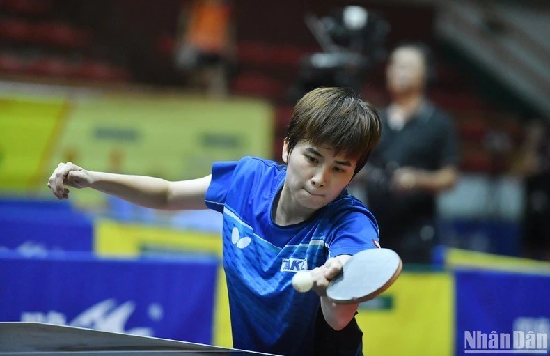 Vietnamese athlete Nguyen Khoa Dieu Khanh bagged the gold medal in the women's singles event at the Southeast Asian Table Tennis Championships