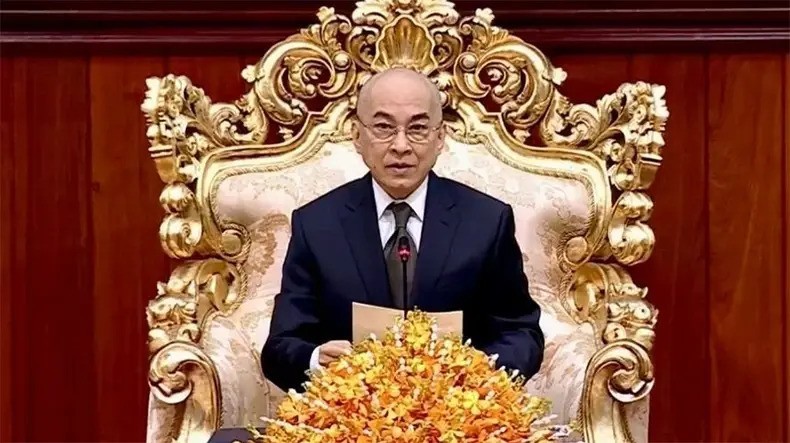 Cambodian King Preah Bat Samdech Preah Boromneat Norodom Sihamoni (Photo: AKP/VNA)