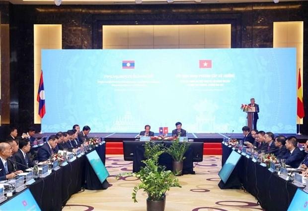 Participants at the ministerial-level meeting (Photo: VNA) 