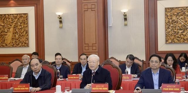 Party General Secretary Nguyen Phu Trong chairs the meeting on December 2 (Photo: VGP)