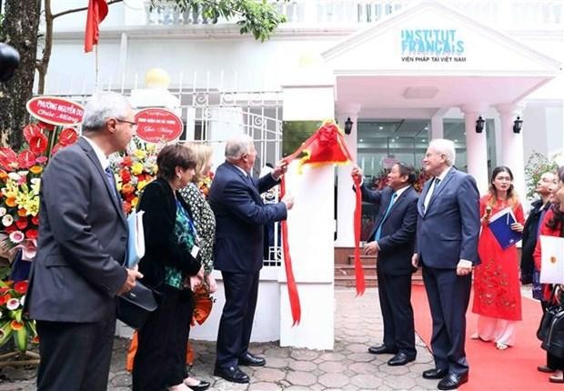 Inaugural ceremony of new headquarters of French Institute in Vietnam (Photo: VNA)