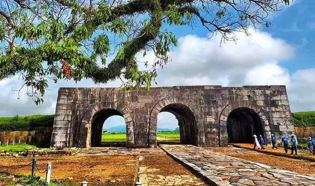 Part of the Citadel of Ho Dynasty in Thanh Hoa province. (Photo: VNA)