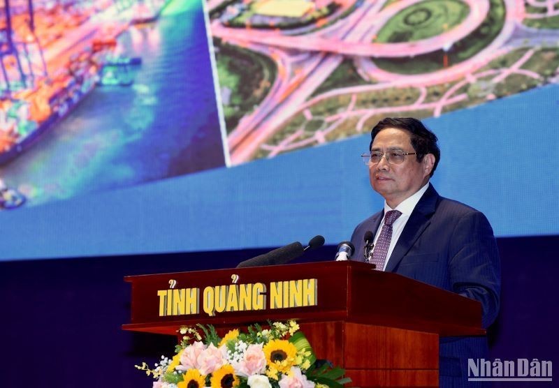 PM Pham Minh Chinh speaking at the conference (Photo: TRAN HAI/NDO)