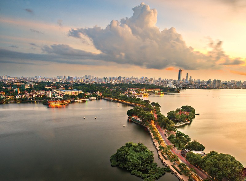 A corner of Hanoi seen from above. (Photo: Vietnam National Administration of Tourism)