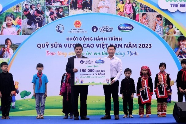 More than 1,600 disadvantaged children in Quang Ninh will receive free milk from the Milk Fund.