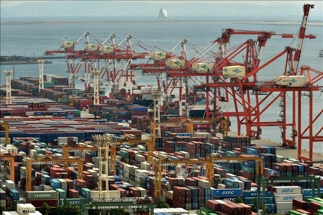 Tokyo Container Terminal in Koto, Japan. (Illustrative image/Photo: Kyodo/VNA)