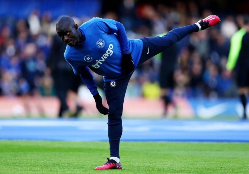 Chelsea's N'Golo Kante during the warm up before the match - Premier League - Chelsea v Everton - Stamford Bridge, London, Britain - March 18, 2023. (Photo: Action Images via Reuters)