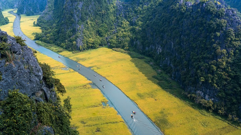 The Tam Coc tourism site in Ninh Binh province (Photo: The Ninh Binh Provincial Department of Tourism)
